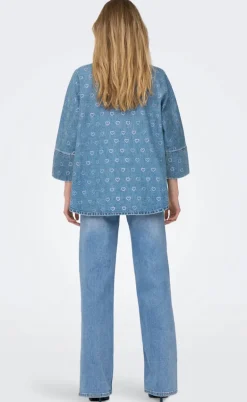 ONLY Skjorte - Grace - Light Blue Denim