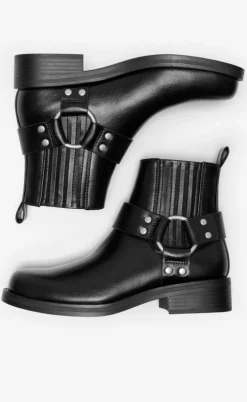 ONLY Støvler - Bax Biker - Black