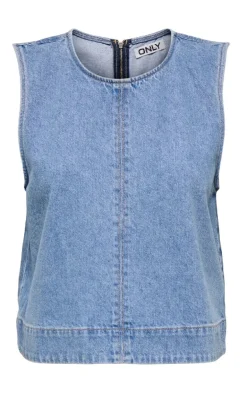 ONLY Top - Dorsi - Light Blue Denim