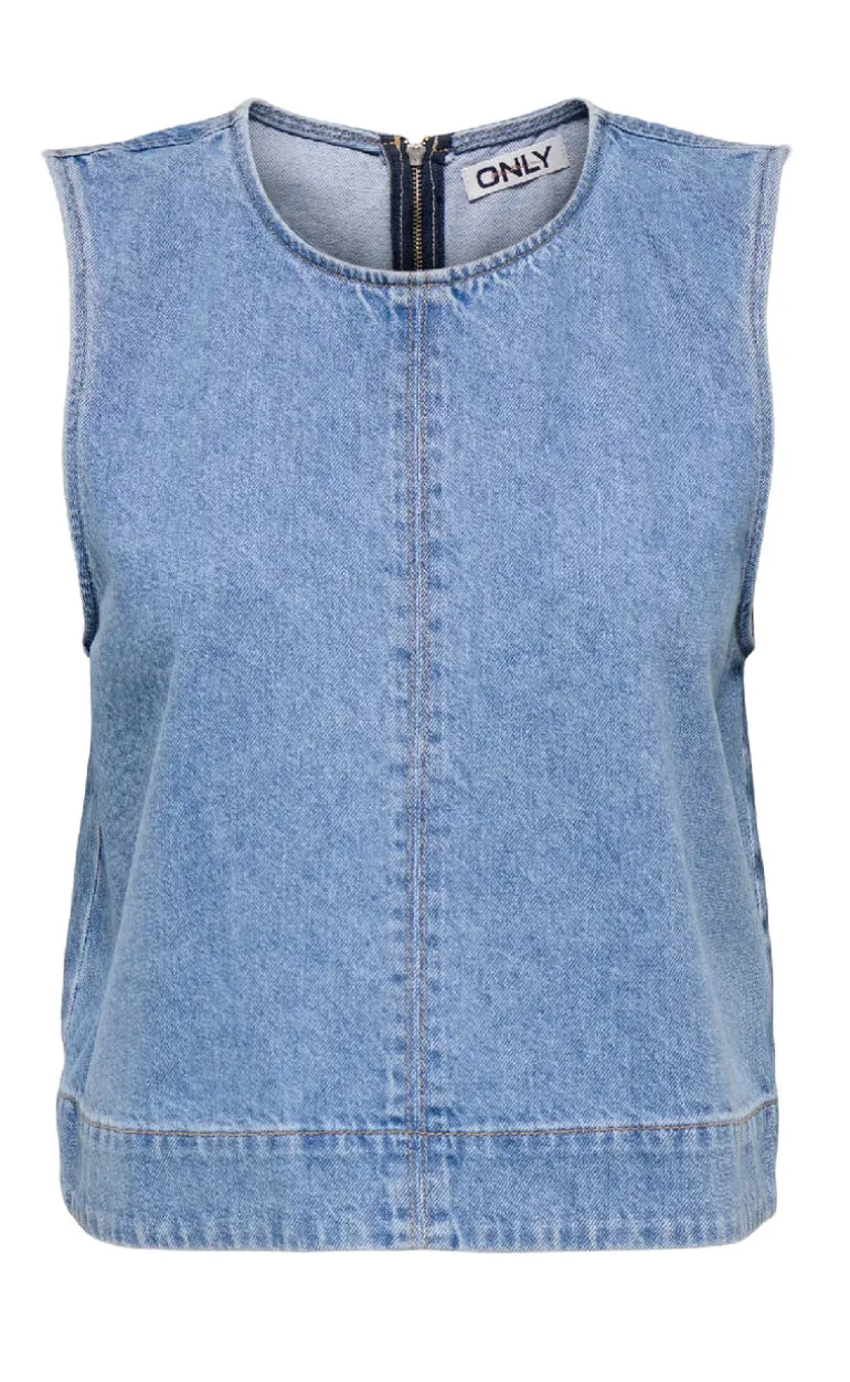 ONLY Top - Dorsi - Light Blue Denim
