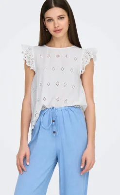 ONLY Top - Lou Life - Bright White