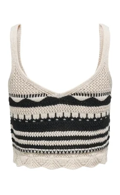 ONLY Top - Merida Life - Ecru Black