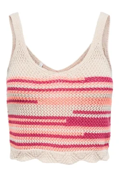 ONLY Top - Merida Life - Fuchsia Fedora Ecru/Papaya Punch