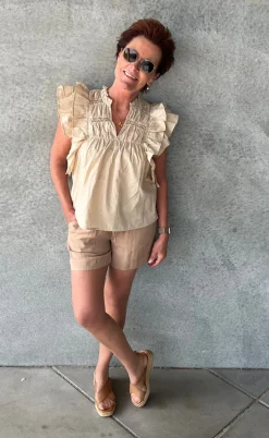 ONLY Top - Sunny - Humus