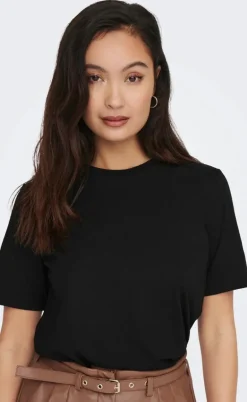 ONLY T-Shirt - Only S/S Tee - Black