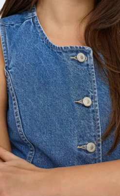 ONLY Vest - Giulina - Medium Blue Denim