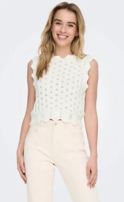 ONLY Vest - Luna Life - Cloud Dancer