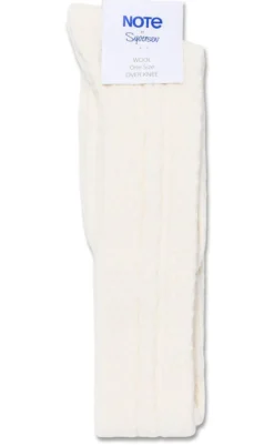 Oroblu Strømper - Woman Wool Cable Over Knee - Off White