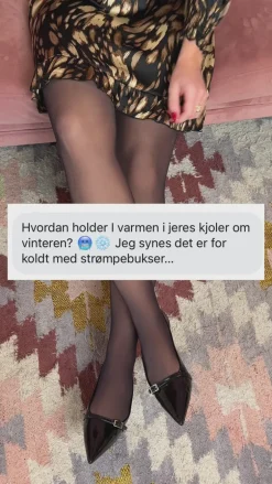 Oroblu Termo Strømpebukser - Thermo Nude - Black