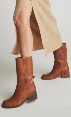 Phenumb Støvler - Martina - Leather Cognac