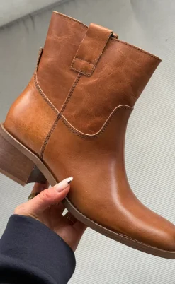 Phenumb Støvler - Martina Low - Leather Cognac