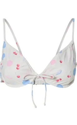 Pieces Bikini Overdel - Lippa - Cloud Dancer/Doodle
