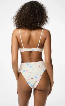Pieces Bikini Overdel - Lippa - Cloud Dancer/Doodle