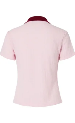 Pieces Bluse - Alysia - Pink Tulle/Rhubarb