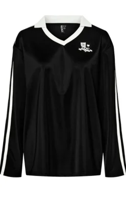 Pieces Bluse - Grace - Black/Bright White