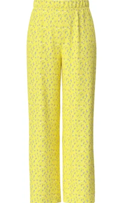 Pieces Bukser - Flora - Pale Banana/Small Flower