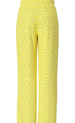 Pieces Bukser - Flora - Pale Banana/Small Flower