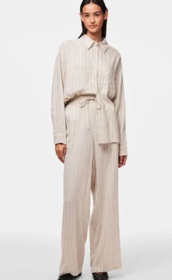 Pieces Bukser - Pia - Birch/Black