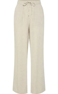 Pieces Bukser - Pia - Birch/Melange