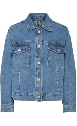 Pieces Jakke - Elma - Medium Blue Denim