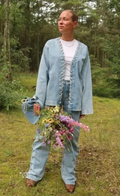 Pieces Jakke - Fenda - Light Blue Denim