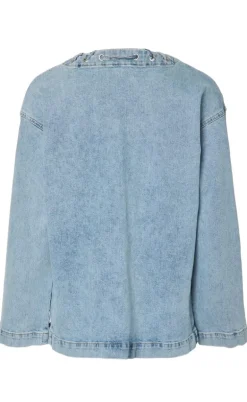 Pieces Jakke - Fenda - Light Blue Denim