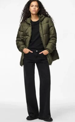 Pieces Jakke - Maddie  Puffer - Forest Night