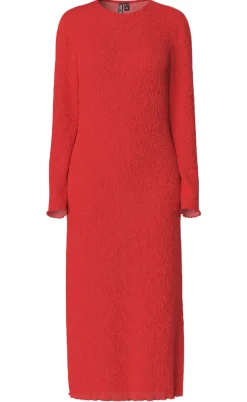 Pieces Kjole - Flora - Poppy Red