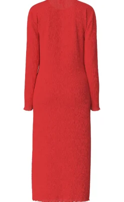 Pieces Kjole - Flora - Poppy Red