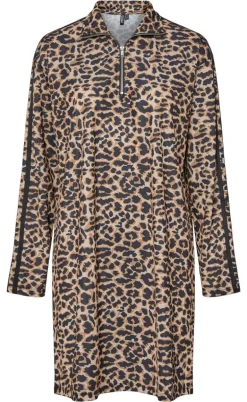 Pieces Kjole - Grace - Black Leo w. Black Stripe