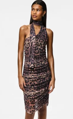 Pieces Kjole - Nalle - Black/Leo