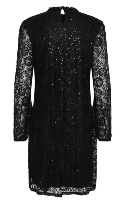 Pieces Kjole - Olline Lace Sequins - Black
