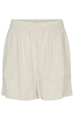 Pieces Shorts - Pia - Birch Melange