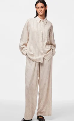 Pieces Skjorte - Pia - Birch/Black