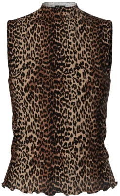 Pieces Top - Flora - Black Leo