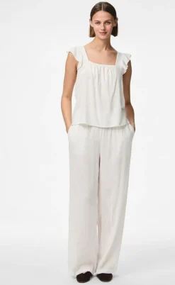 Pieces Top - Pia - Bright White