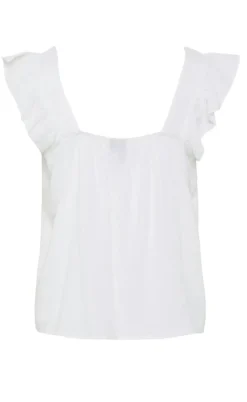 Pieces Top - Pia - Bright White