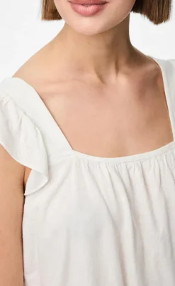 Pieces Top - Pia - Bright White