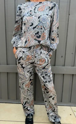 Say INA Copenhagen Bluse - Chili - Paisley Night