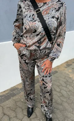 Say INA Copenhagen Bluse - Chili - Paisley Night