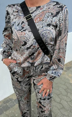 Say INA Copenhagen Bluse - Chili - Paisley Night