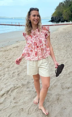 Say INA Copenhagen Bluse - Emmi - Red Flowers