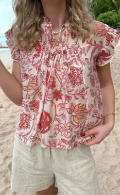 Say INA Copenhagen Bluse - Emmi - Red Flowers