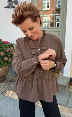 Say INA Copenhagen Bluse - Frida - Dark Brown