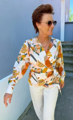 Say INA Copenhagen Bluse - Josse - White Big Flower