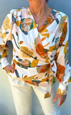 Say INA Copenhagen Bluse - Josse - White Big Flower