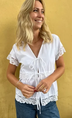 Say INA Copenhagen Bluse - Laura - White