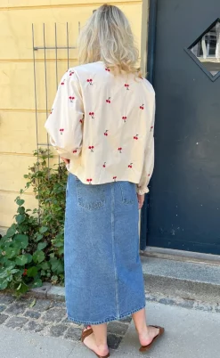 Say INA Copenhagen Bluse - Leonora - Off White W. Cherry