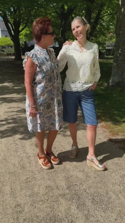 Say INA Copenhagen Bluse - Milla - Blue Lace