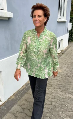 Say INA Copenhagen Bluse - Pia - Green Dream